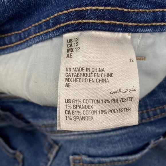 Style & Co Slim Leg Women's size 12 Medium Wash Blue Denim jeans - Picture 4 of 4